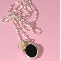 Coco Pearl and Onyx Necklace